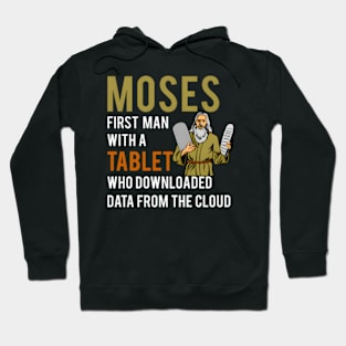 Jewish Passover Moses Tablet Data Cloud Computing Hoodie